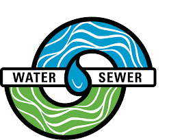 water and sewer sign